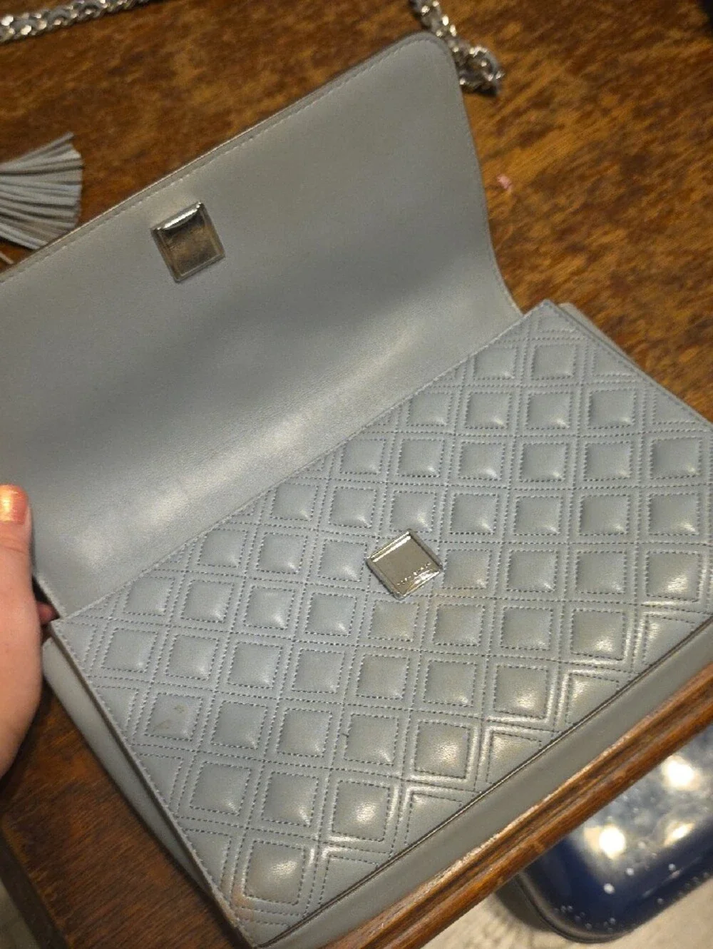 Tory Burch Fleming Shoulder purse with a tassel